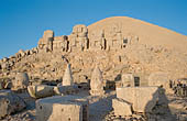 Nemrut Dagi Milli Parki, the tomb of King  Antiochos I, est terrace 